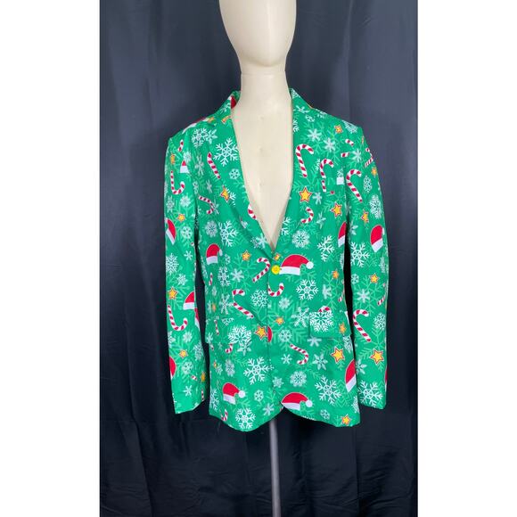 Offstream Men's Ugly Christmas Suit Jacket, Men's Sports Coat, Blazer - Picture 2 of 7